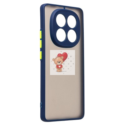 Чехол-накладка для Xiaomi Poco X7 (темно-синий) - PC041