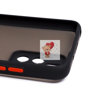 Чехол-накладка для Xiaomi Redmi 10 (черный/черный) - PC041