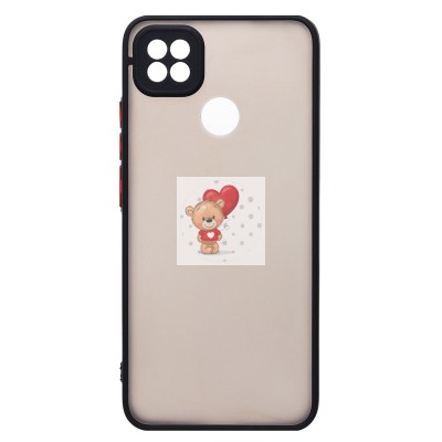 Чехол-накладка для Xiaomi Redmi 10A (черный/черный) - PC041