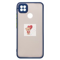 Чехол-накладка для Xiaomi Redmi 10A (темно-синий/черный) - PC041