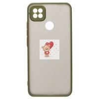 Чехол-накладка для Xiaomi Redmi 10A (зеленый/черный) - PC041