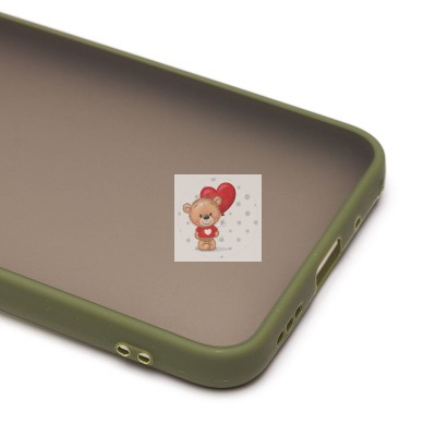 Чехол-накладка для Xiaomi Redmi 10A (зеленый/черный) - PC041