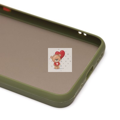 Чехол-накладка для Xiaomi Redmi 10A (зеленый/черный) - PC041