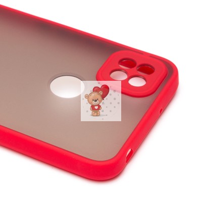 Чехол-накладка для Xiaomi Redmi 10A (красный/черный) - PC041 Чехол-накладка для Xiaomi Redmi 10A (красный/черный) - PC041