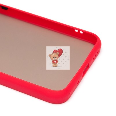 Чехол-накладка для Xiaomi Redmi 10A (красный/черный) - PC041 Чехол-накладка для Xiaomi Redmi 10A (красный/черный) - PC041