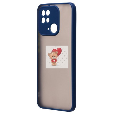 Чехол-накладка для Xiaomi Redmi 10C (темно-синий/черный) - PC041 Чехол-накладка для Xiaomi Redmi 10C (темно-синий/черный) - PC041