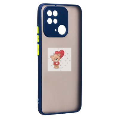 Чехол-накладка для Xiaomi Redmi 10C (темно-синий/черный) - PC041 Чехол-накладка для Xiaomi Redmi 10C (темно-синий/черный) - PC041