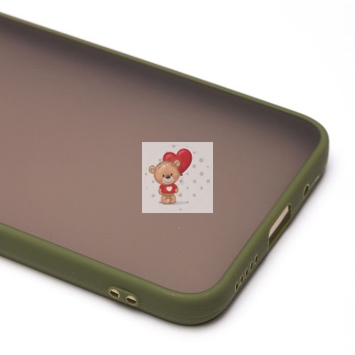 Чехол-накладка для Xiaomi Redmi 10C (зеленый/черный) - PC041