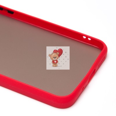 Чехол-накладка для Xiaomi Redmi 10C (красный/черный) - PC041 Чехол-накладка для Xiaomi Redmi 10C (красный/черный) - PC041