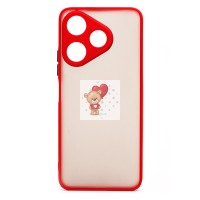 Чехол-накладка для Xiaomi Redmi 13 4G (красный) - PC041