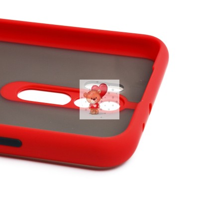 Чехол-накладка для Xiaomi Redmi 9 (красный/черный) - PC041