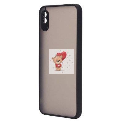 Чехол-накладка для #Xiaomi Redmi 9A/Xiaomi Redmi 9i (черный/черный) - PC041