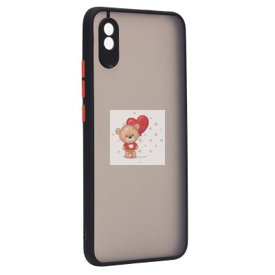 Чехол-накладка для #Xiaomi Redmi 9A/Xiaomi Redmi 9i (черный/черный) - PC041