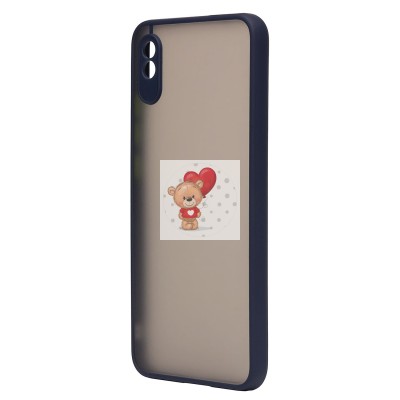 Чехол-накладка для Xiaomi Redmi 9i (темно-синий/черный) - PC041