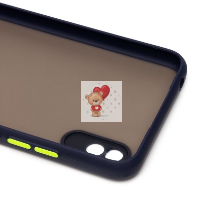 Чехол-накладка для Xiaomi Redmi 9i (темно-синий/черный) - PC041