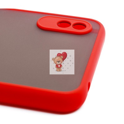 Чехол-накладка для Xiaomi Redmi 9i (красный/черный) - PC041