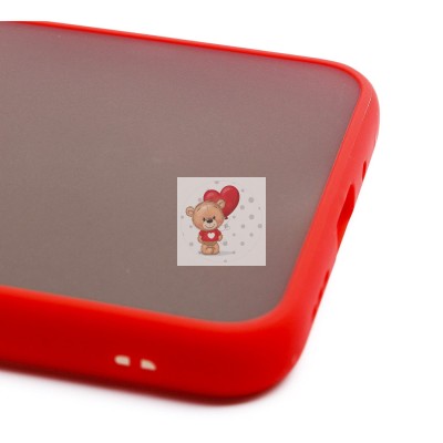 Чехол-накладка для Xiaomi Redmi 9i (красный/черный) - PC041