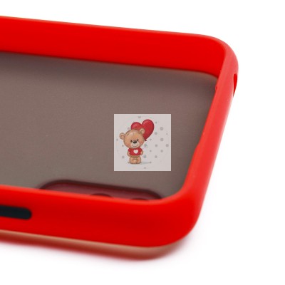 Чехол-накладка для Xiaomi Redmi 9i (красный/черный) - PC041