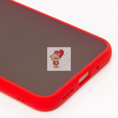 Чехол-накладка для Xiaomi Redmi 9C (красный/черный) - PC041