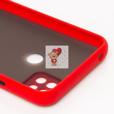 Чехол-накладка для Xiaomi Redmi 9C (красный/черный) - PC041