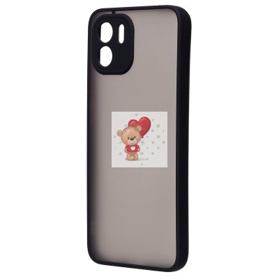 Чехол-накладка для Xiaomi Redmi A2 (черный/черный) - PC041