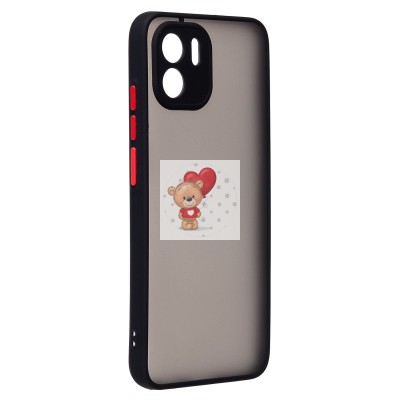 Чехол-накладка для Xiaomi Redmi A2 (черный/черный) - PC041