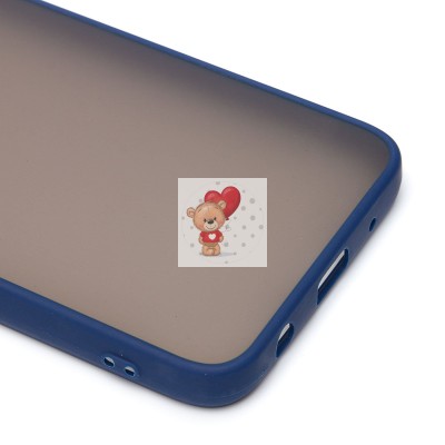 Чехол-накладка для Xiaomi Redmi A2 (голубой/черный) - PC041