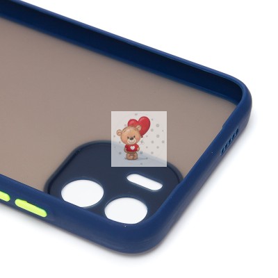 Чехол-накладка для Xiaomi Redmi A2 (голубой/черный) - PC041