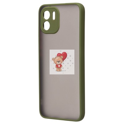 Чехол-накладка для Xiaomi Redmi A2 (мятный/черный) - PC041