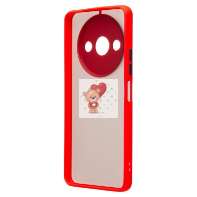 Чехол-накладка для Xiaomi Redmi A3 (красный) - PC041