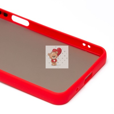 Чехол-накладка для Xiaomi Redmi A3 (красный) - PC041