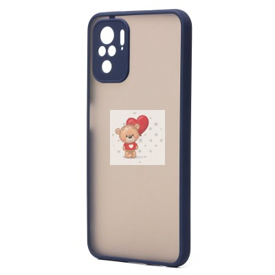 Чехол-накладка для Xiaomi Redmi Note 10S (темно-синий/черный) - PC041 Чехол-накладка для Xiaomi Redmi Note 10S (темно-синий/черный) - PC041