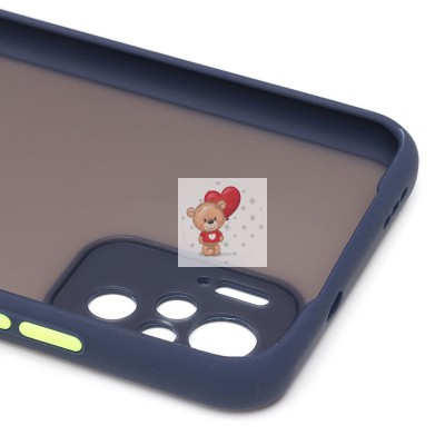 Чехол-накладка для Xiaomi Redmi Note 10S (темно-синий/черный) - PC041 Чехол-накладка для Xiaomi Redmi Note 10S (темно-синий/черный) - PC041