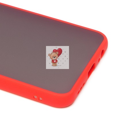 Чехол-накладка для Xiaomi Redmi Note 10S (красный/черный) - PC041 Чехол-накладка для Xiaomi Redmi Note 10S (красный/черный) - PC041