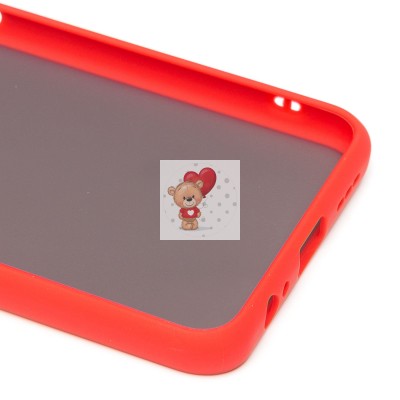 Чехол-накладка для Xiaomi Redmi Note 10S (красный/черный) - PC041 Чехол-накладка для Xiaomi Redmi Note 10S (красный/черный) - PC041