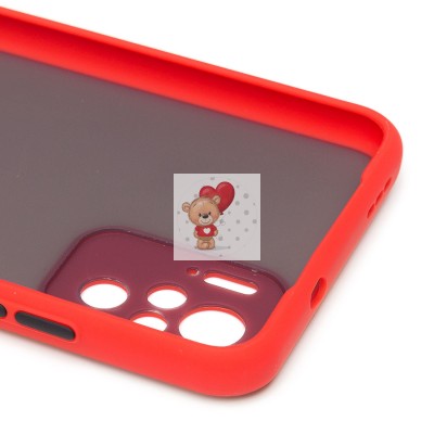 Чехол-накладка для Xiaomi Redmi Note 10S (красный/черный) - PC041 Чехол-накладка для Xiaomi Redmi Note 10S (красный/черный) - PC041