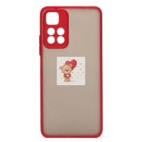 Чехол-накладка для Xiaomi Redmi Note 11 Pro CN (красный/черный) - PC041