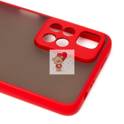 Чехол-накладка для Xiaomi Redmi Note 11 Pro CN (красный/черный) - PC041