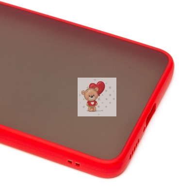 Чехол-накладка для Xiaomi Redmi Note 11 Pro CN (красный/черный) - PC041