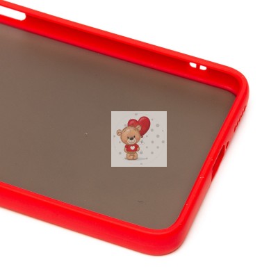 Чехол-накладка для Xiaomi Redmi Note 11 Pro CN (красный/черный) - PC041