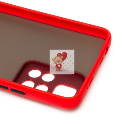 Чехол-накладка для Xiaomi Redmi Note 11 Pro CN (красный/черный) - PC041