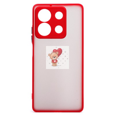 Чехол-накладка для Xiaomi Redmi Note 13 5G Global (красный) - PC041