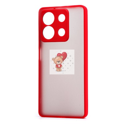 Чехол-накладка для Xiaomi Redmi Note 13 5G Global (красный) - PC041