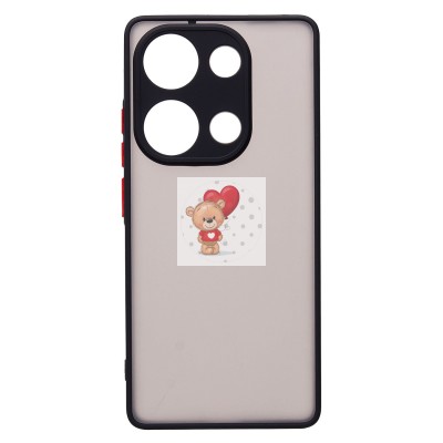 Чехол-накладка для Xiaomi Redmi Note 13 Pro 4G Global (черный) - PC041