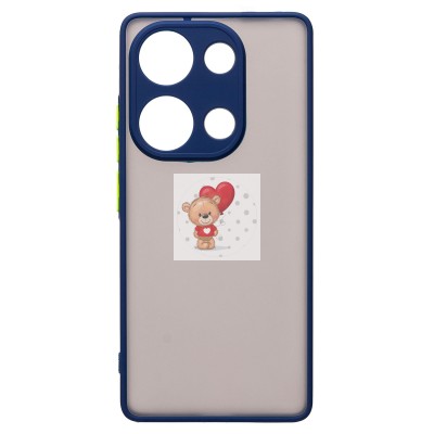 Чехол-накладка для Xiaomi Redmi Note 13 Pro 4G Global (темно-синий) - PC041