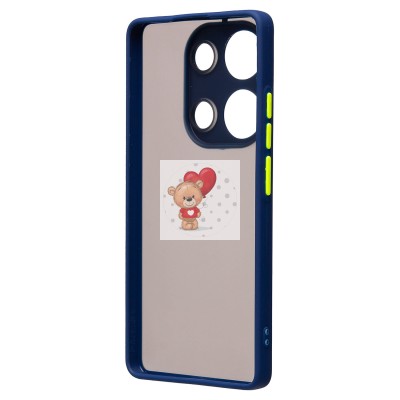 Чехол-накладка для Xiaomi Redmi Note 13 Pro 4G Global (темно-синий) - PC041