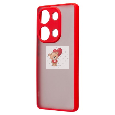 Чехол-накладка для Xiaomi Redmi Note 13 Pro 4G Global (красный) - PC041