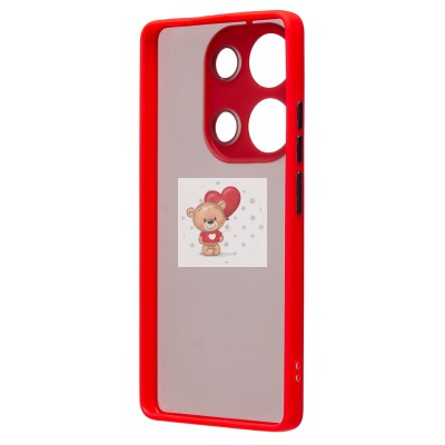 Чехол-накладка для Xiaomi Redmi Note 13 Pro 4G Global (красный) - PC041