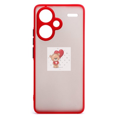 Чехол-накладка для Xiaomi Redmi Note 13 Pro 5G (красный) - PC041 Чехол-накладка для Xiaomi Redmi Note 13 Pro 5G (красный) - PC041