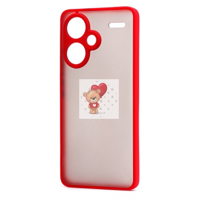 Чехол-накладка для Xiaomi Redmi Note 13 Pro 5G (красный) - PC041 Чехол-накладка для Xiaomi Redmi Note 13 Pro 5G (красный) - PC041